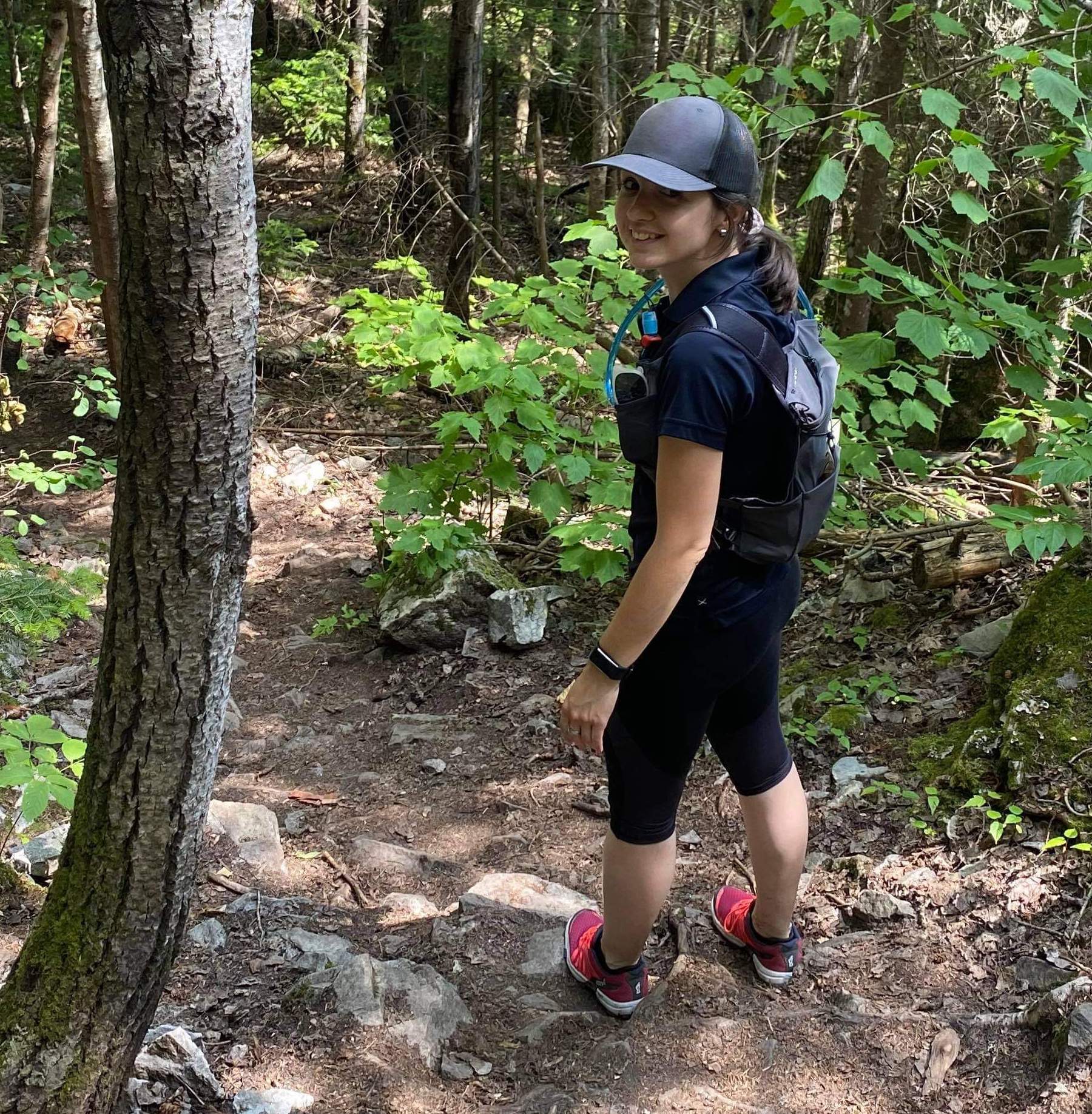 Marie-Claude Delorme, Sustainability Business Partner form Mont-Joli - hiking
