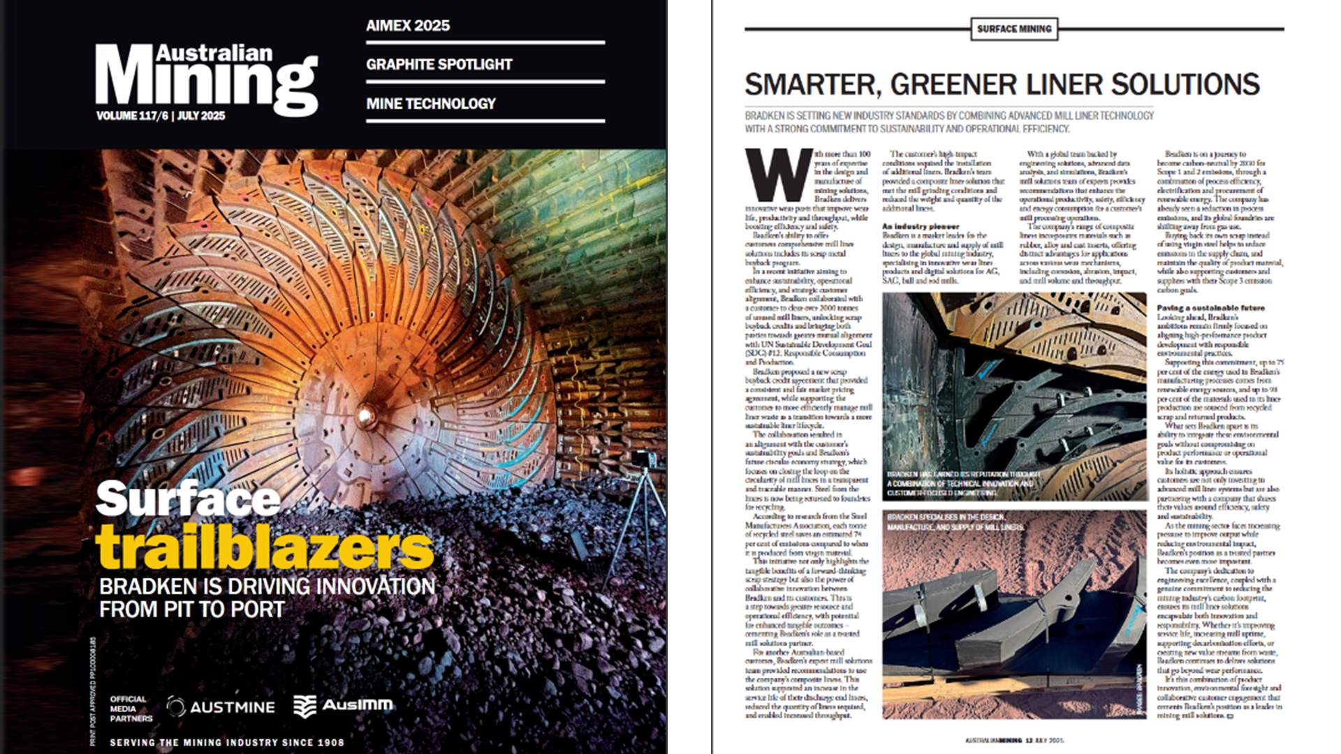 Bradken’s Mill Liner Recycling Featured