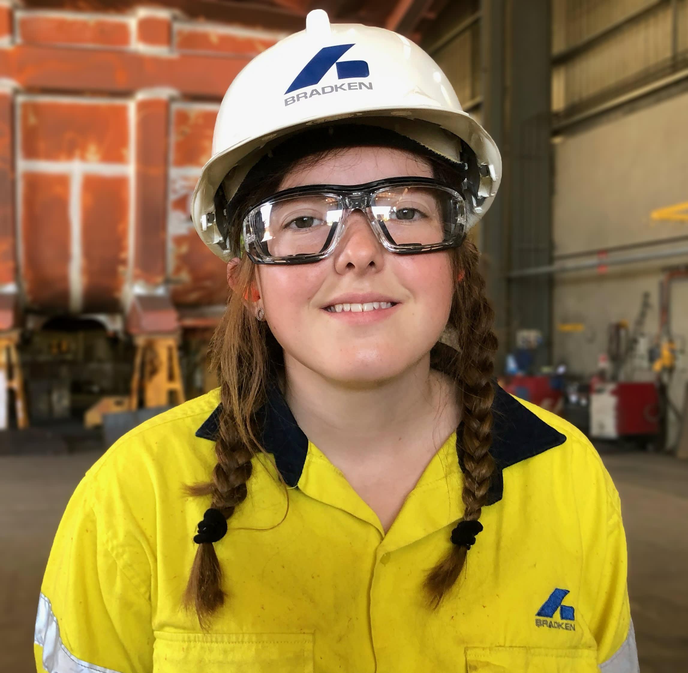 1st year apprentice boilermaker at Mt Thorley Hayley Megahey (2022)